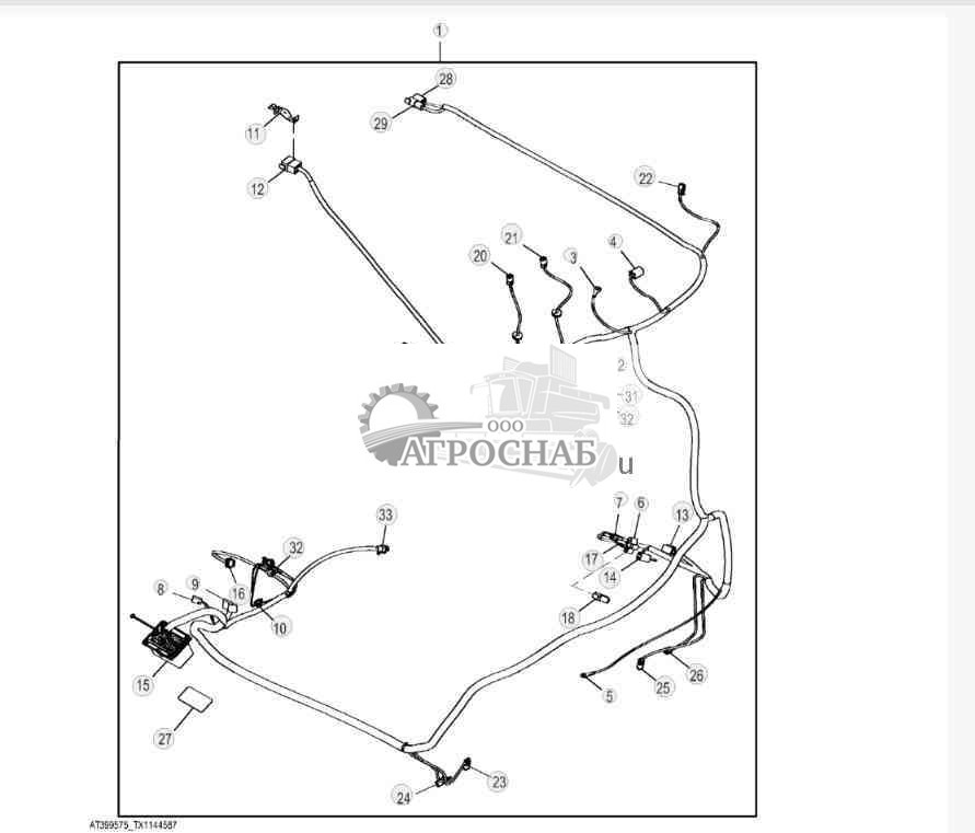 Жгут проводов крыши (649452 